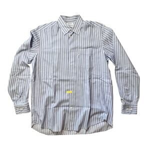 FACONNABLE Classique Striped Long Sleeve Button Up Dress Shirts Men's Sz. Medium